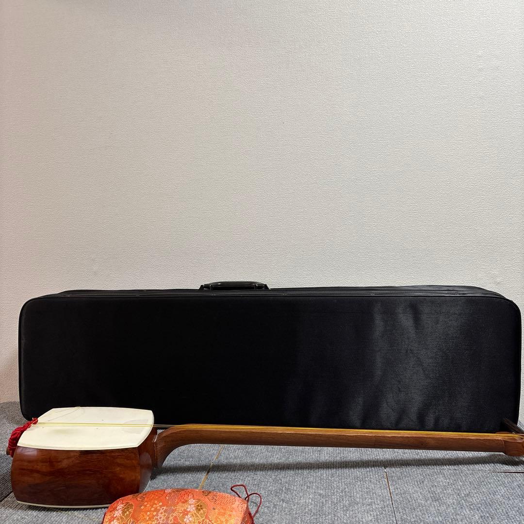 中棹三味線 人工皮 ケース付