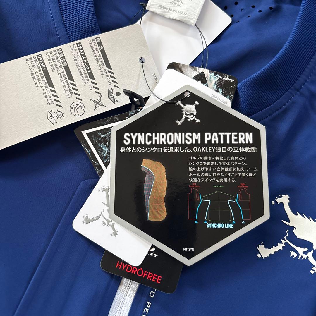 新品　メンズ　ゴルフ　スポーツジャケット　撥水　ストレッチ　ブルー XL