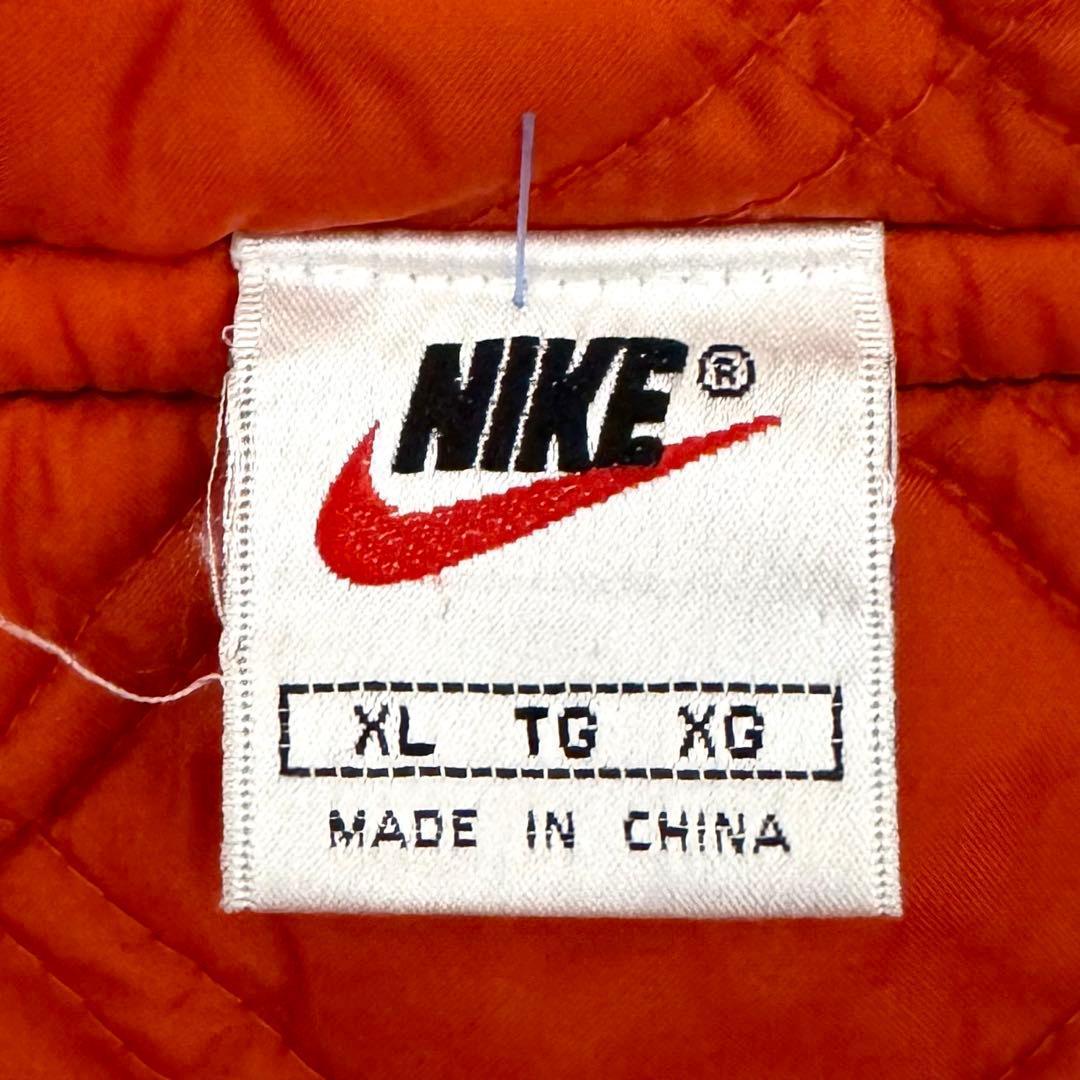 NIKE 【激レア 90S】デカ スウォッシュ 刺繍 中綿 ベンチコート XL