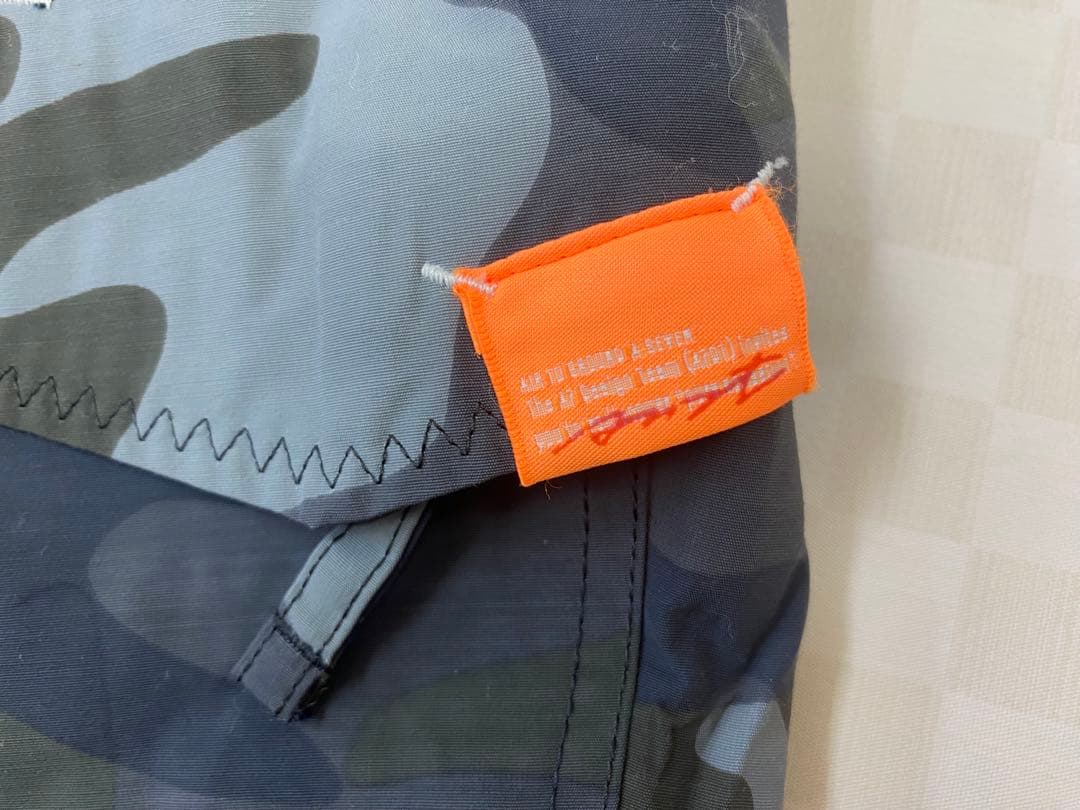 e1242☆DESCENTE スノーウエア上下セット L/M カモフラージュ