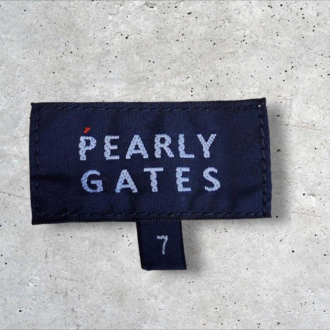 【大きいサイズ】PEARLY GATES◆ナイロンパンツ◆黒白◆サイズ７