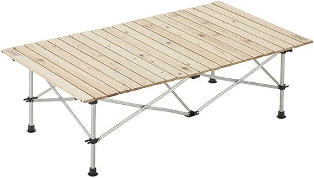 Coleman ナチュラルウッドロールテーブル120 折りたたみテーブル