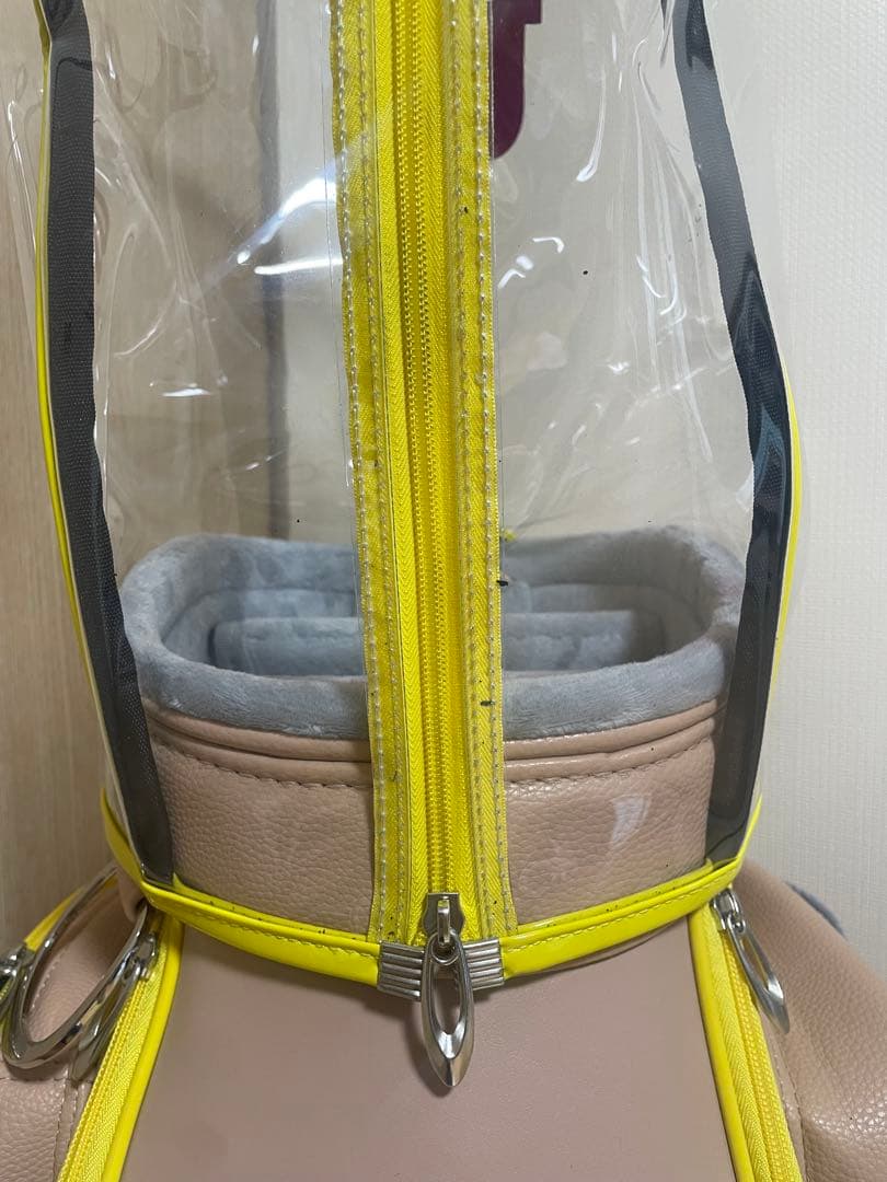 美品　ゴルフバッグ　キャディバッグ　ベージュ系