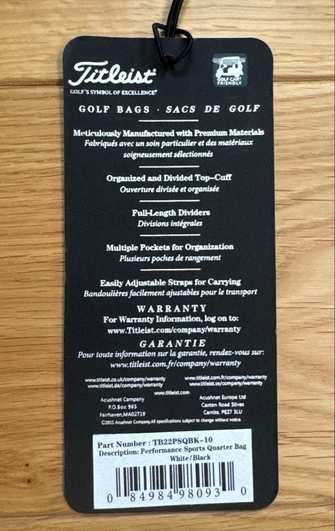 Titleist タイトリスト クラブケース