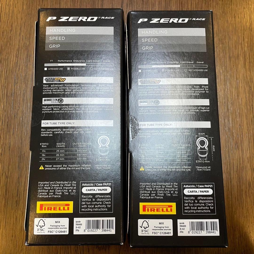 新品　PIRELLI　P ZERO RACE　700x26C　2本セット　ピレリ