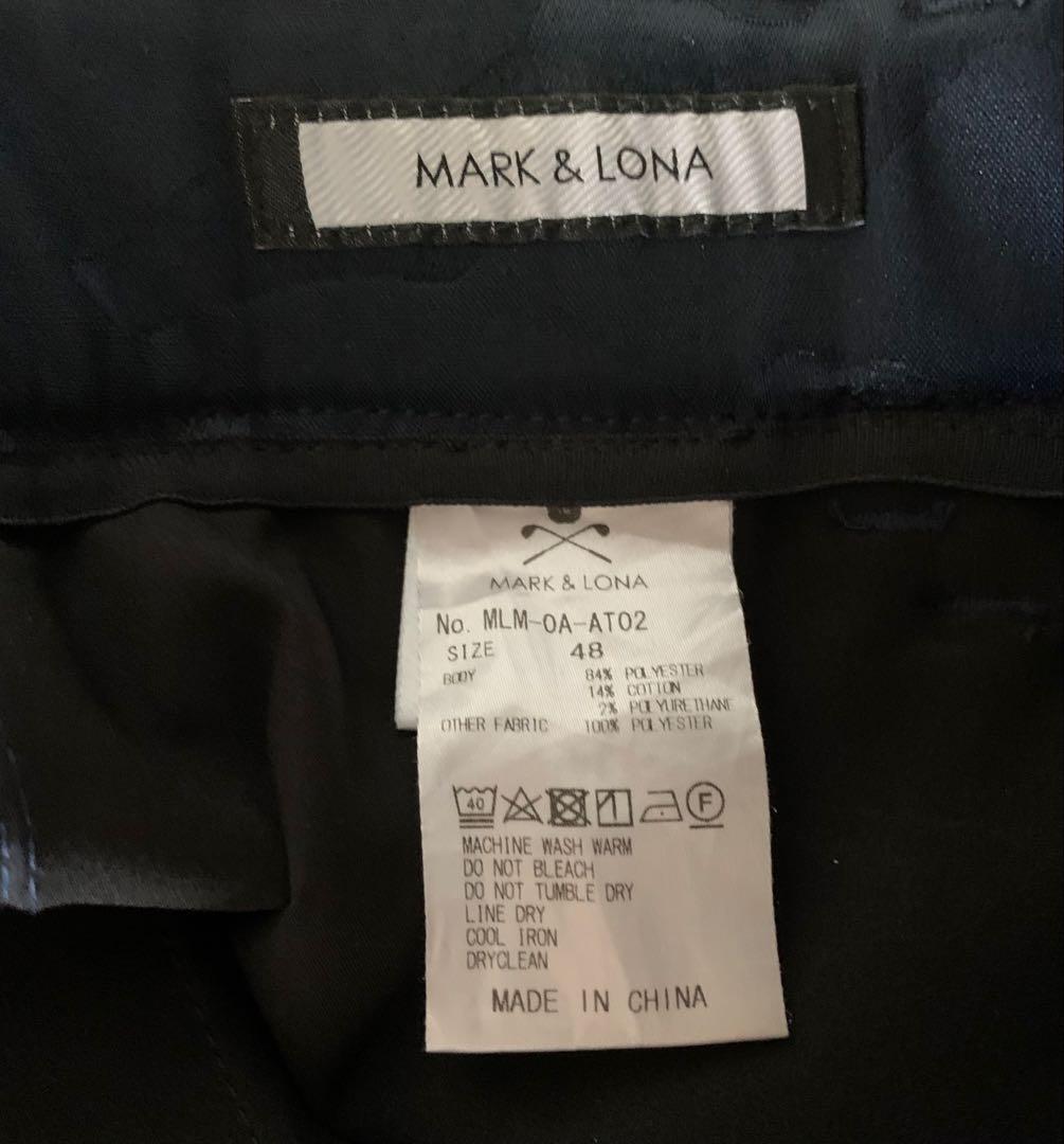 美品　MARK & LONA マークアンドロナパンツ ゴルフ カモ　スカル