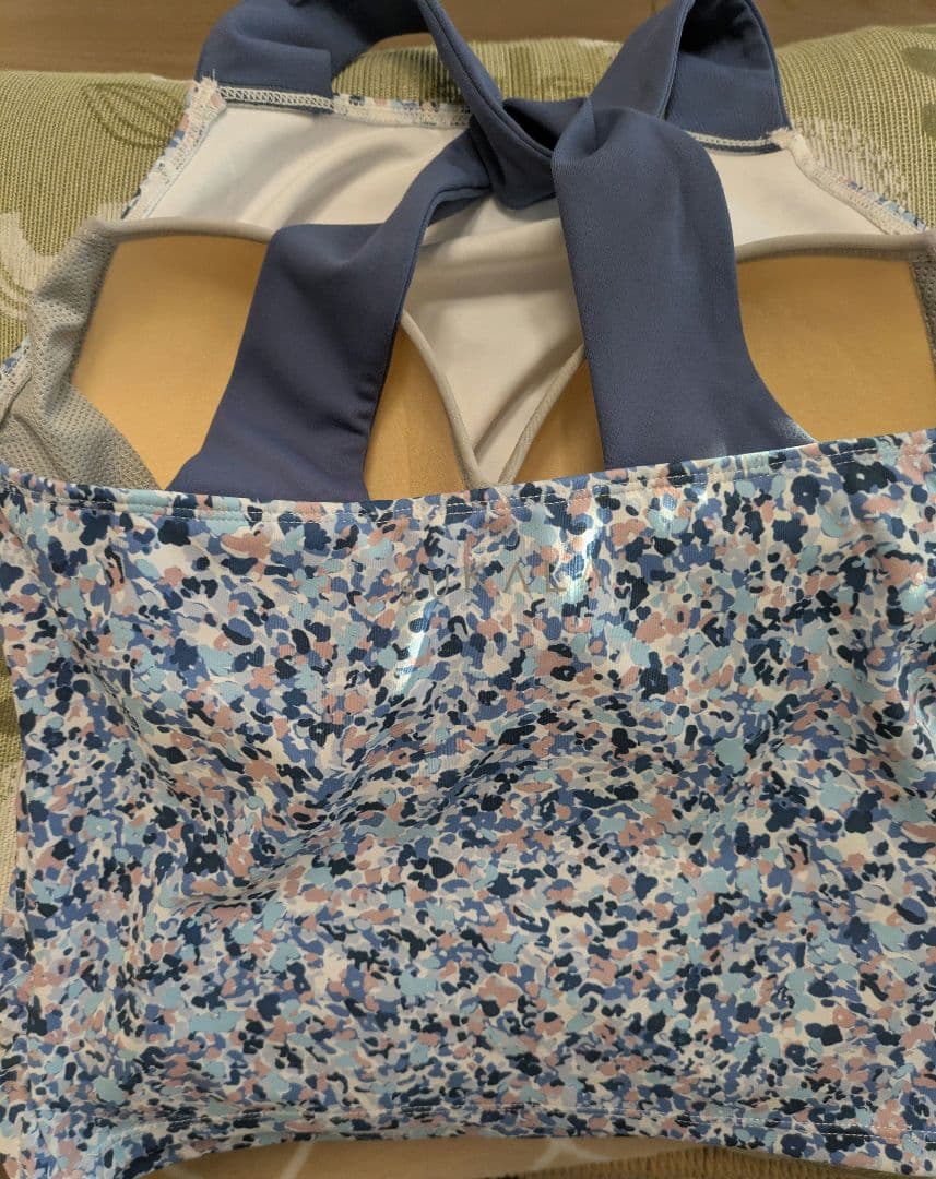 【WEB限定未使用】スポットペイントフロントホックブラトップ