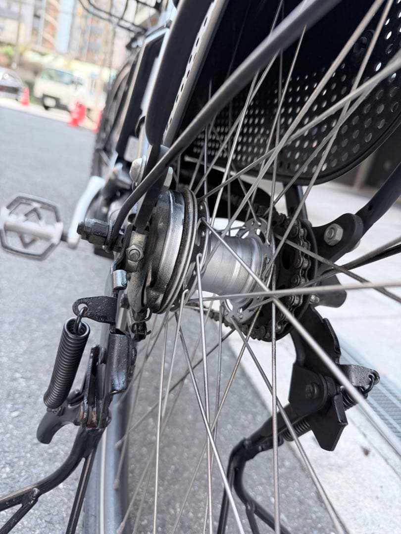 大阪府　ブリヂストン　HYDEE II 電動アシスト自転車 ブラック