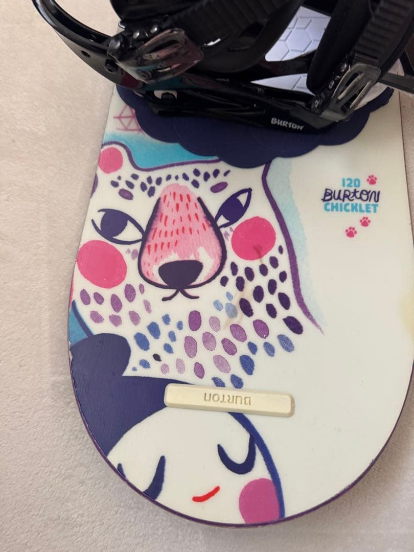 Burton Chicklet 120 スノーボード　ビンディングセット