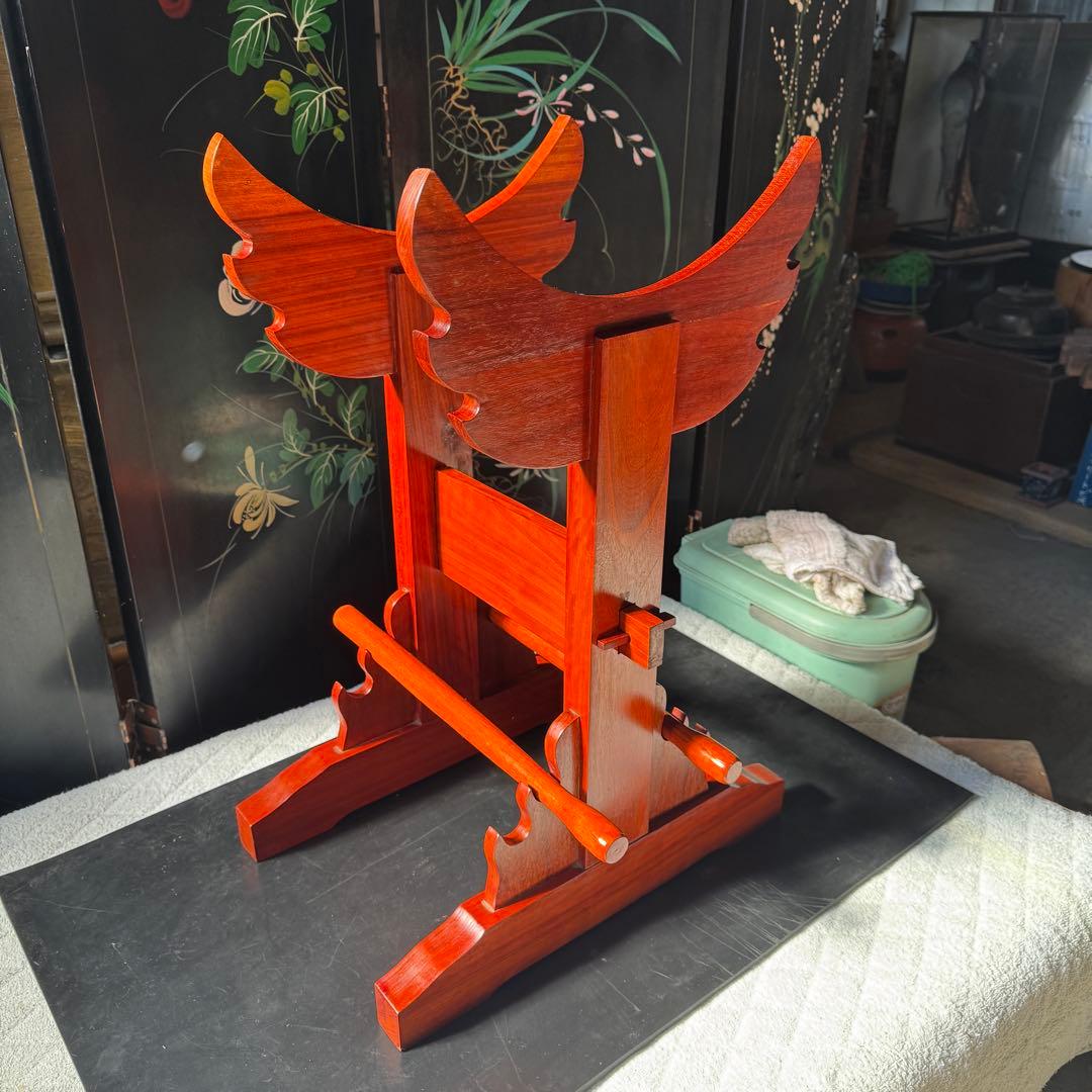 【希少】龍と星 彫刻 漆器 和太鼓 胴長太鼓 1尺2寸 経台&バチ付き