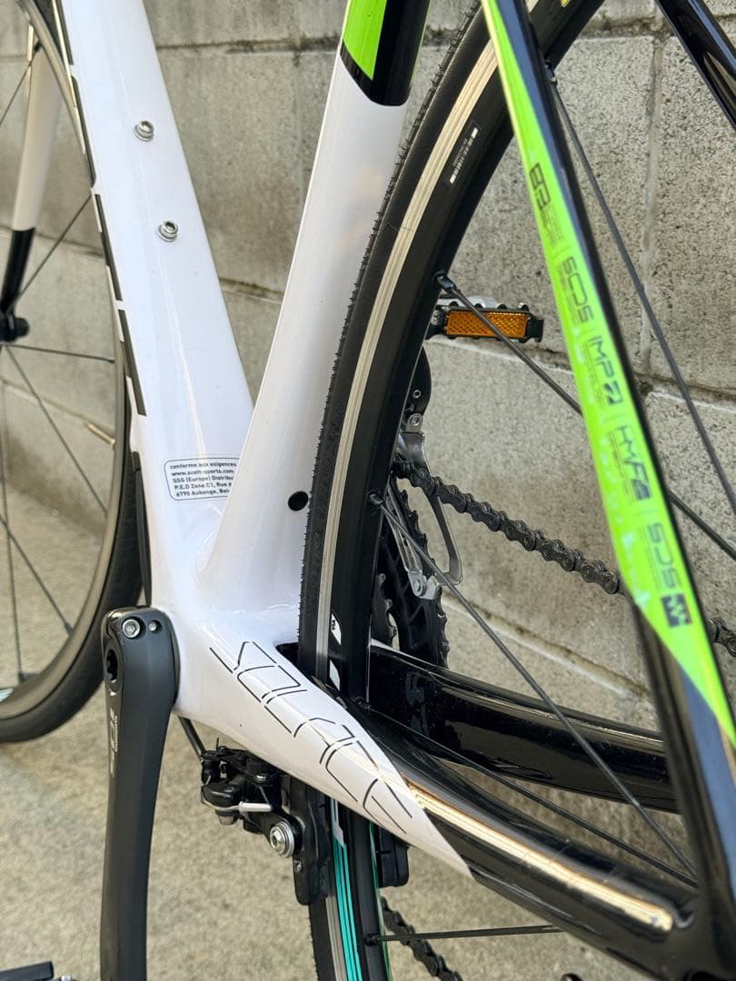 SCOTT ロードバイク ホワイト/グリーン 700C Shimano105