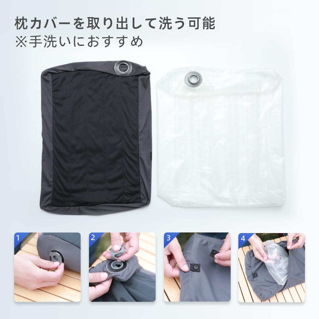 エアーピロー アウトドア 携帯枕 持ち運び便利 キャンプ枕
