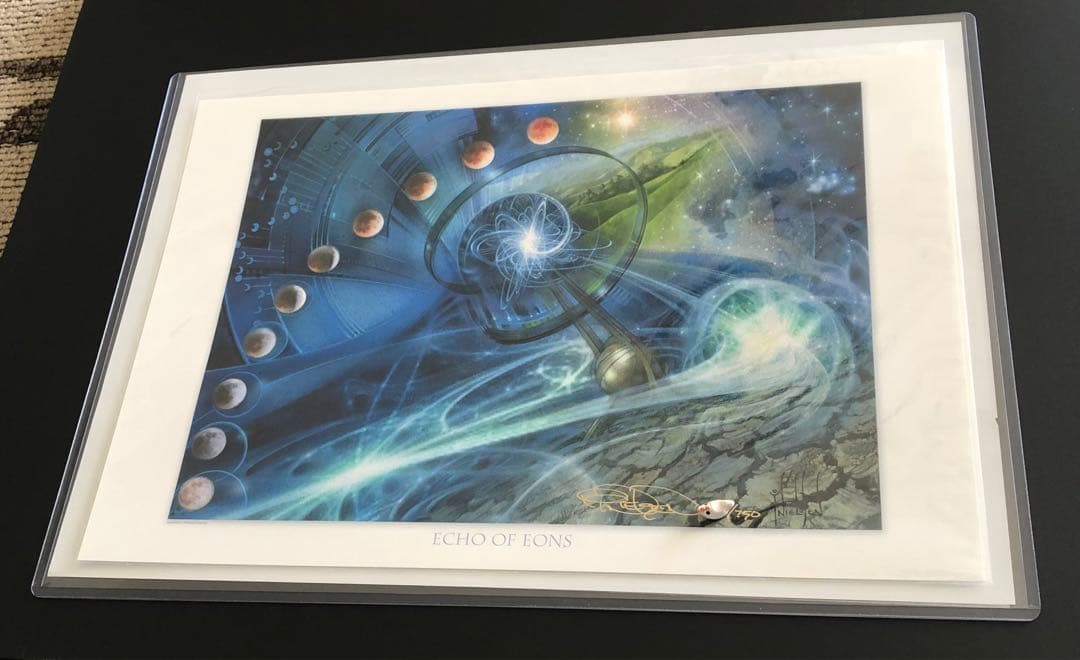 永劫のこだま Echo of Eons ニールセン　アートプリント　MTGサイン
