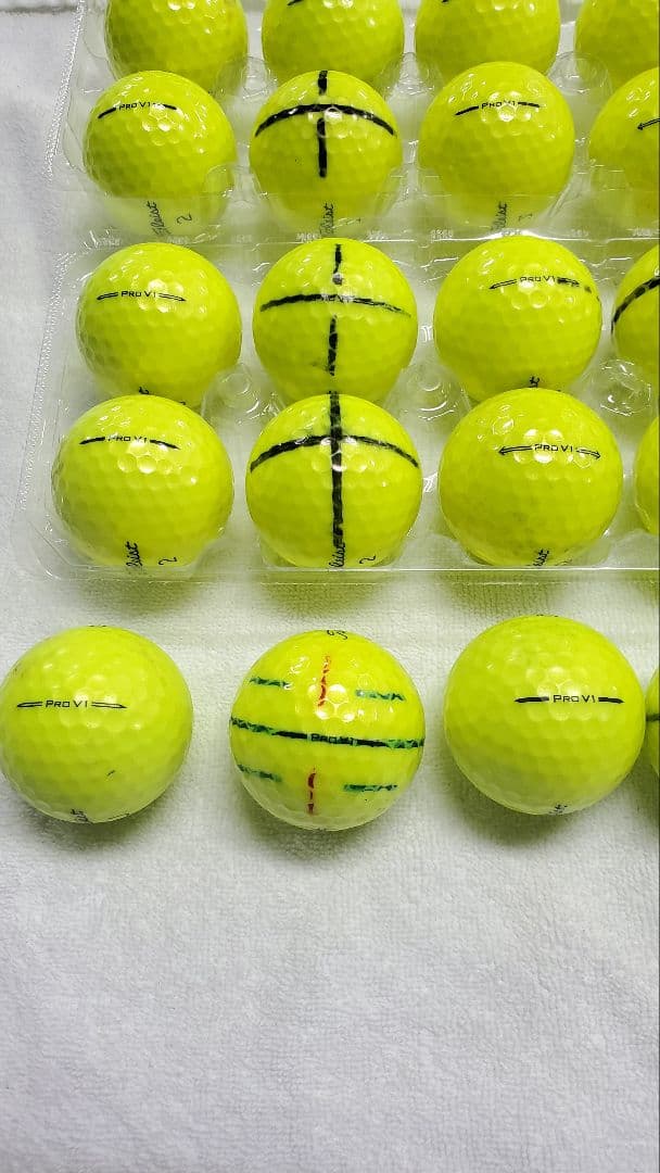 (53)Titleist prov1ゴルフボール 25個 ロストボール