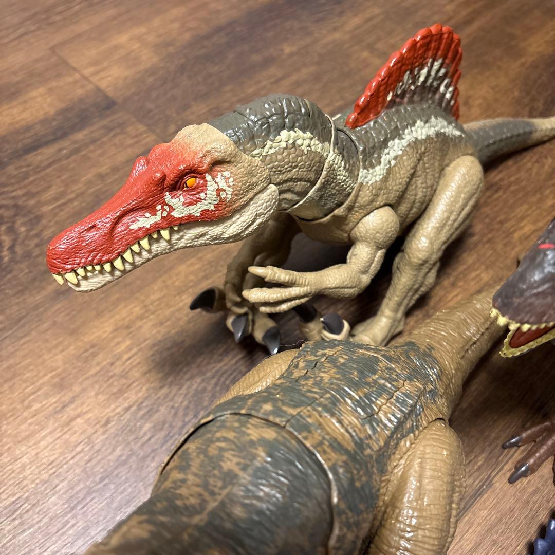 マテル　ジュラシックワールド　モササウルス　スピノサウルス