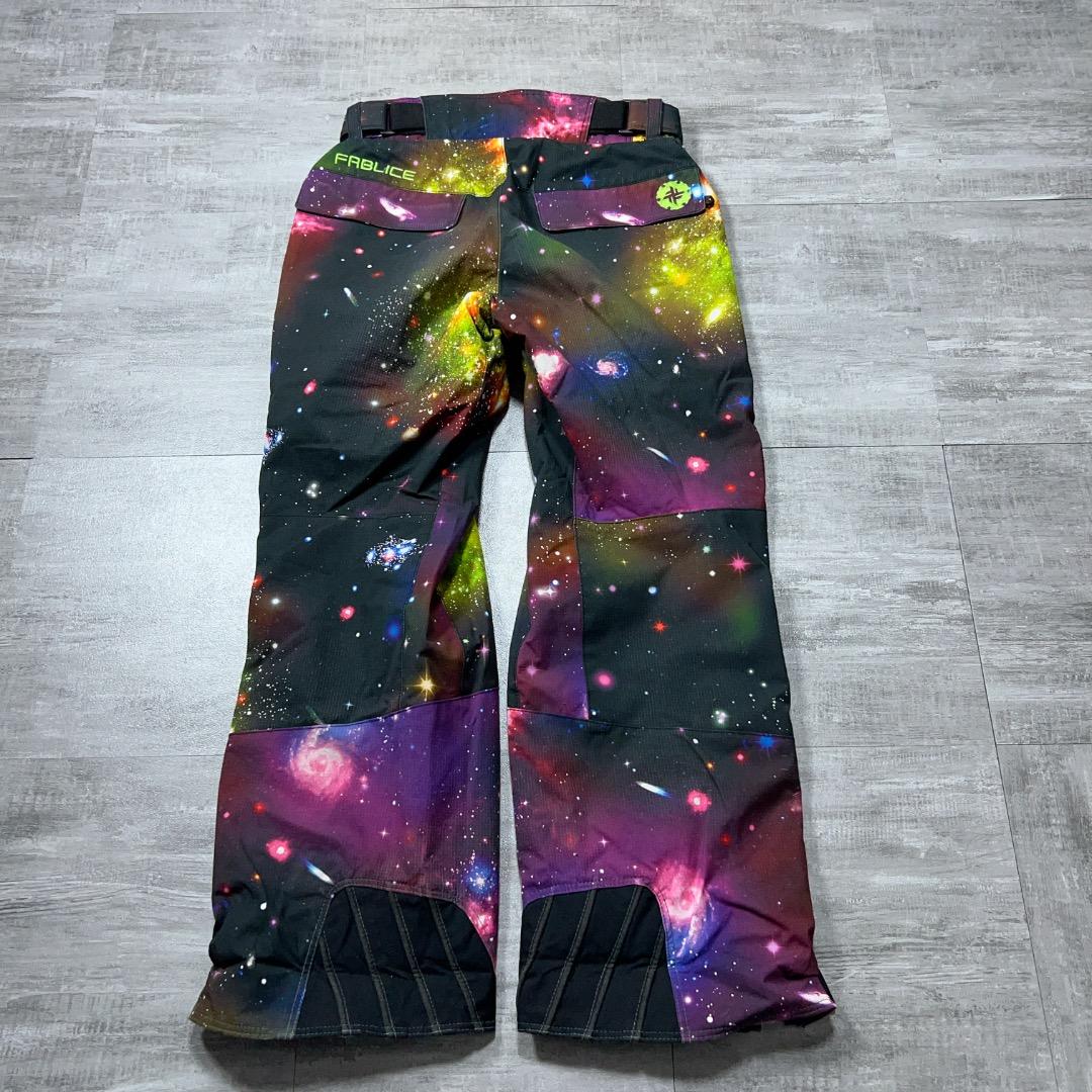 FABLICE ファブリス 総柄 宇宙 スキーウェア フルオープン ジップ S