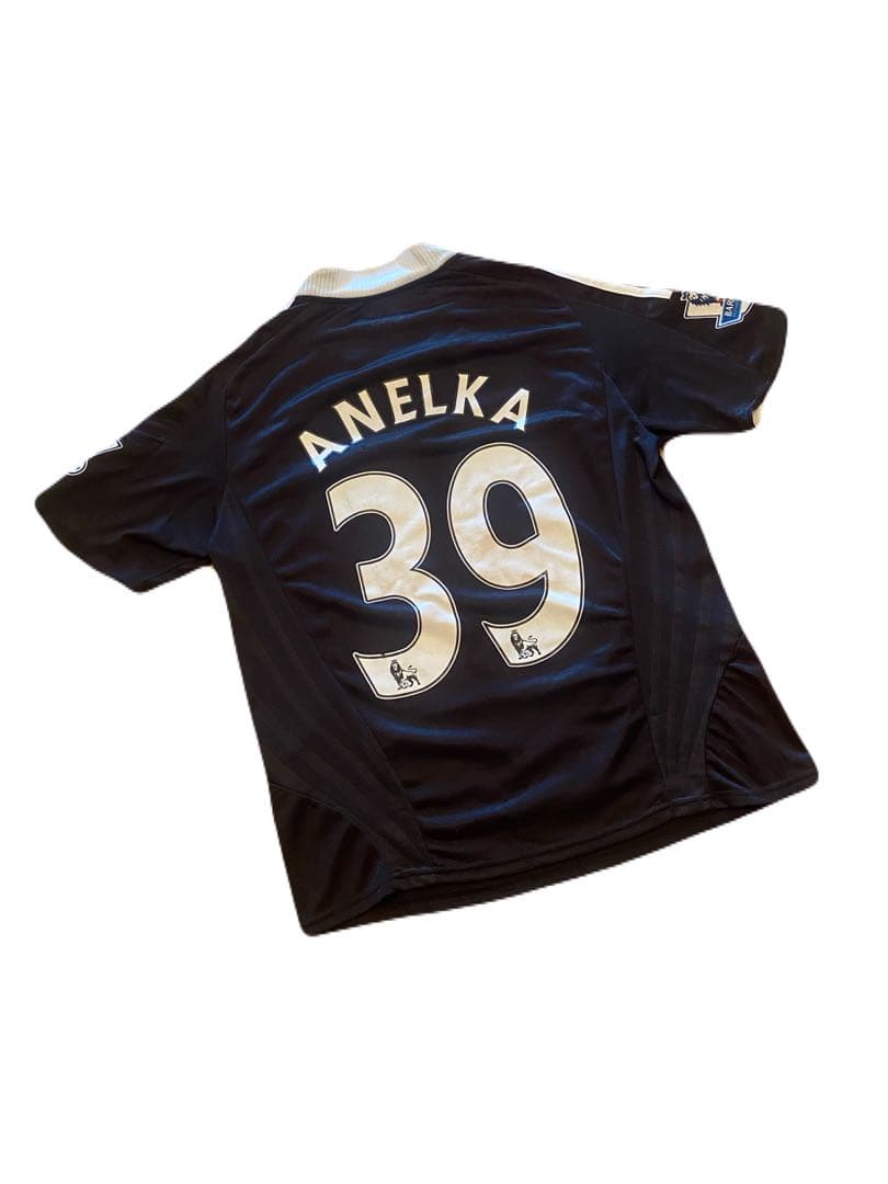 adidas ニコラアネルカ チェルシー アディダス ゲームシャツユニホーム黒M