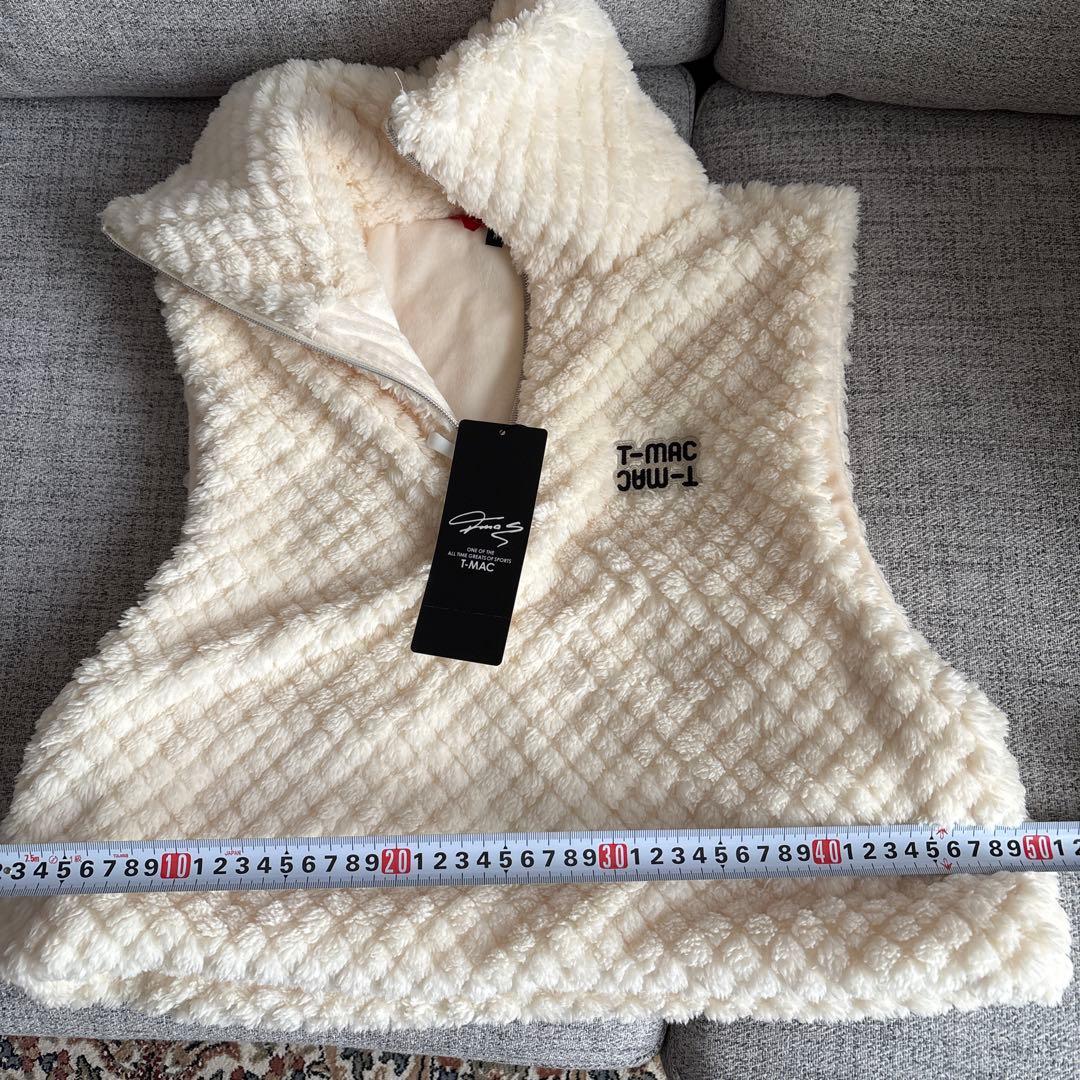 新品　T-MAC ベスト アイボリー