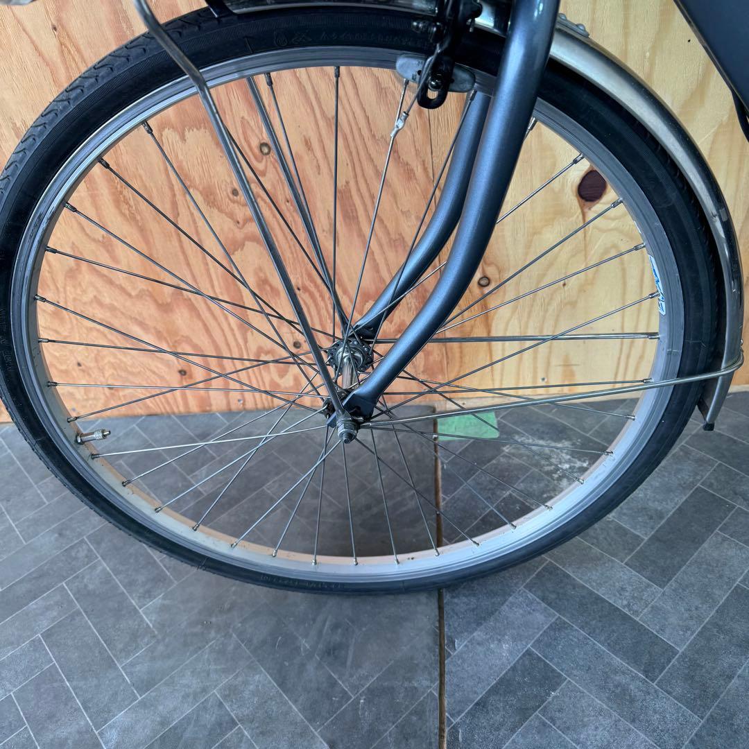 シティタイプ電動アシスト自転車 ブラックバッテリー12ah