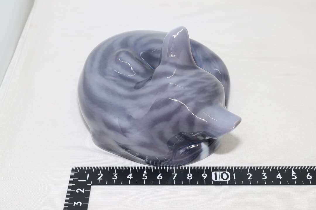 希少 ロイヤルコペンハーゲン フィギュリン 眠り猫 ねむり猫