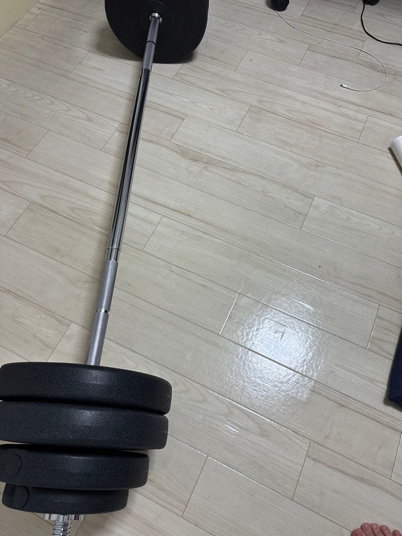 【引き取り限定】バーベルセット 60kg 筋トレ グッズ トレーニング