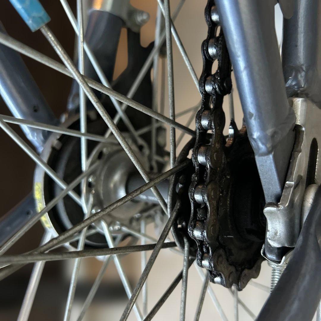 シティサイクル 自転車22インチ 前面バスケット付きアネモネ　点検永年無料付き☆
