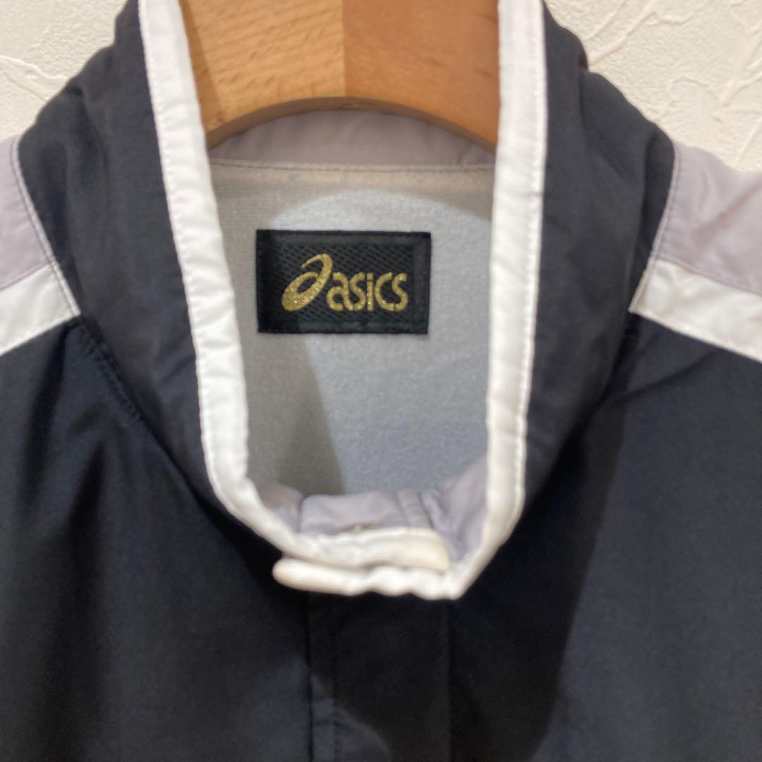 asics ジャージ上下セット 黒　スポーツウェア　ランニングウェア　L