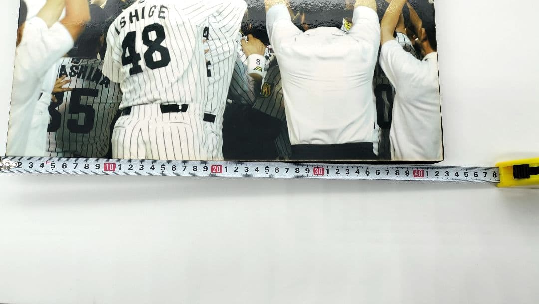 星野監督胴上げ　阪神タイガース　パネル＋星野監督名刺