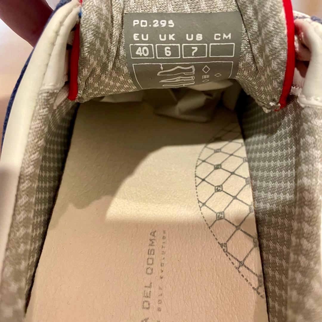 DUCA DEL COSMA デュカデルコスマ ゴルフシューズ サイズ40 白