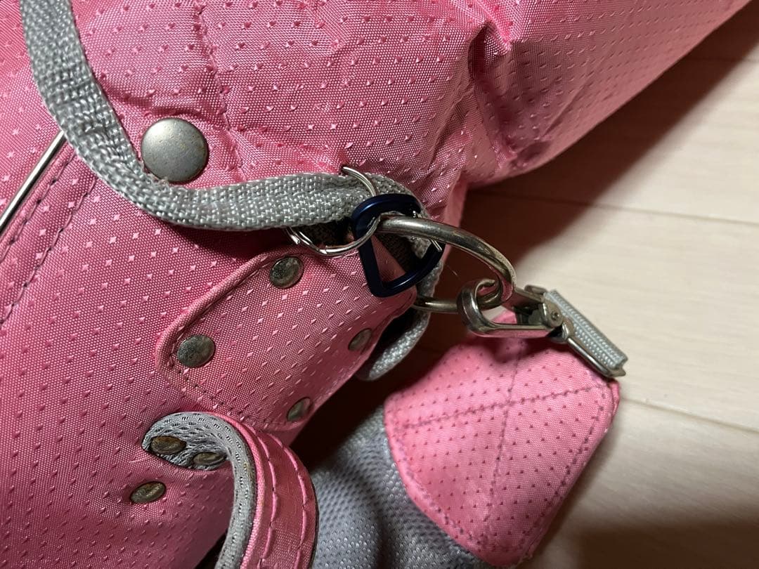 ゴルフ quincy 可愛いピンク レディース pinkキャディバッグ