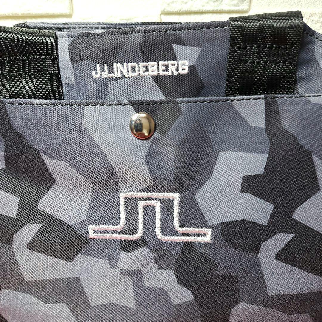 【美品】J. LINDEBERG ラウンドバック カートバック グレー迷彩