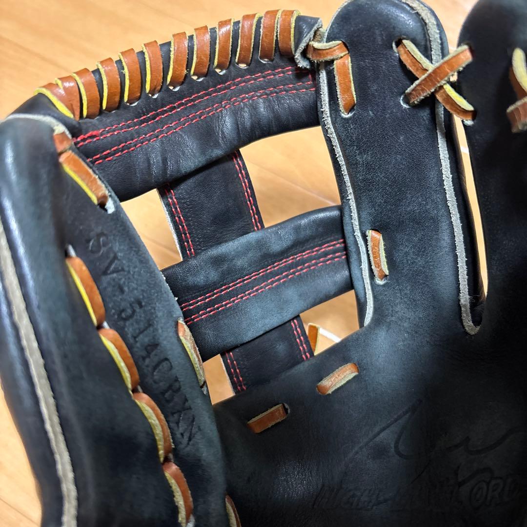 エルタス 軟式野球グローブ 黒金
