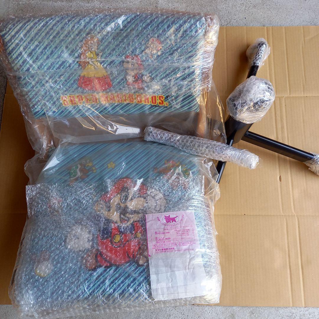 スーパーマリオブラザーズ クロガネ学習机用椅子　デスクチェア　新品未使用当時物