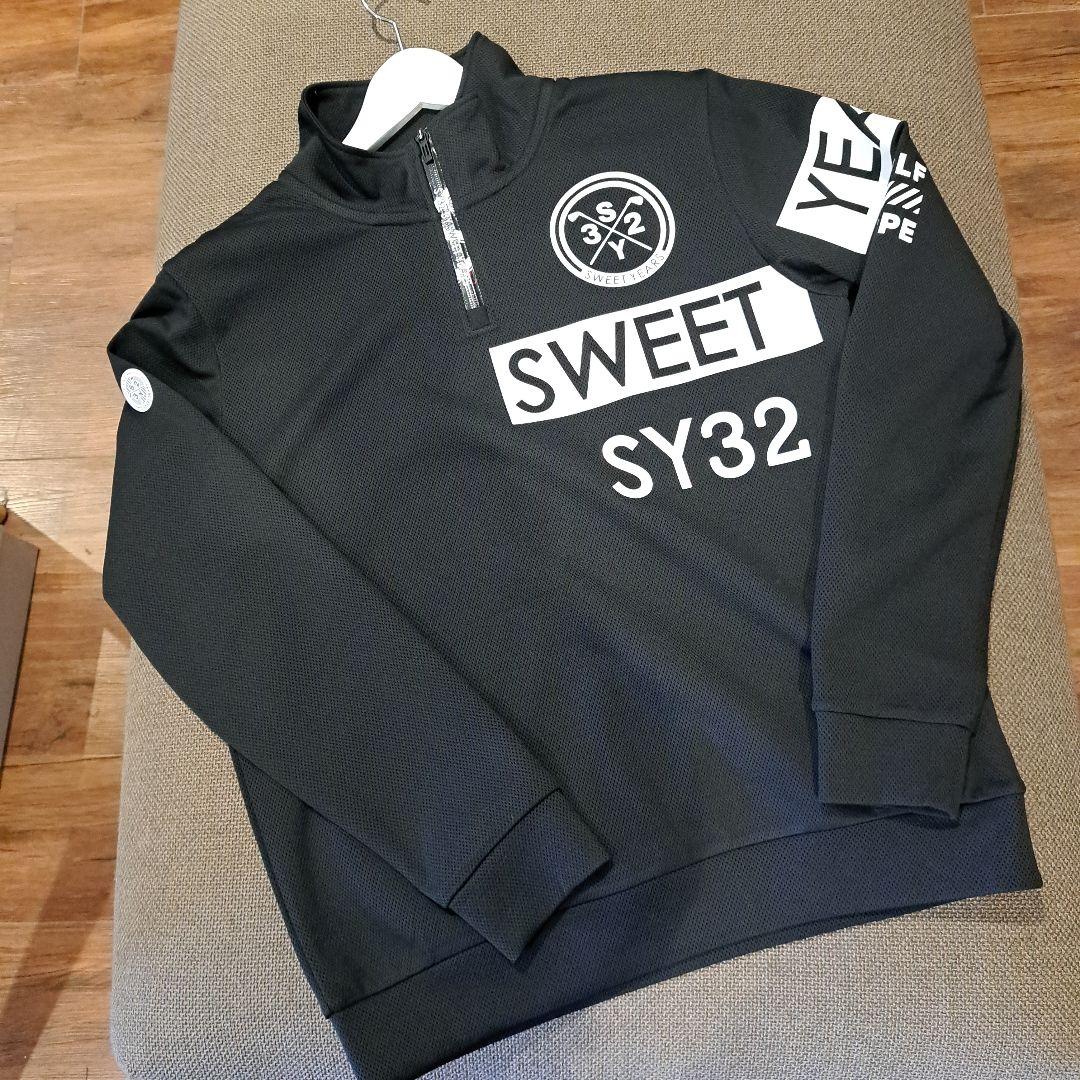 限定値下げSY32 GOLF ブラック ハーフジップセットアップsize M