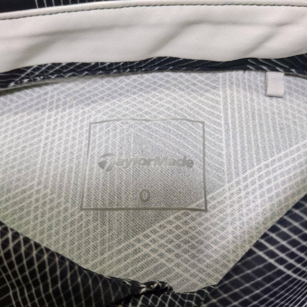 【TaylorMade】 ゴルフシャツ T-ICE サイズO 幾何学模様