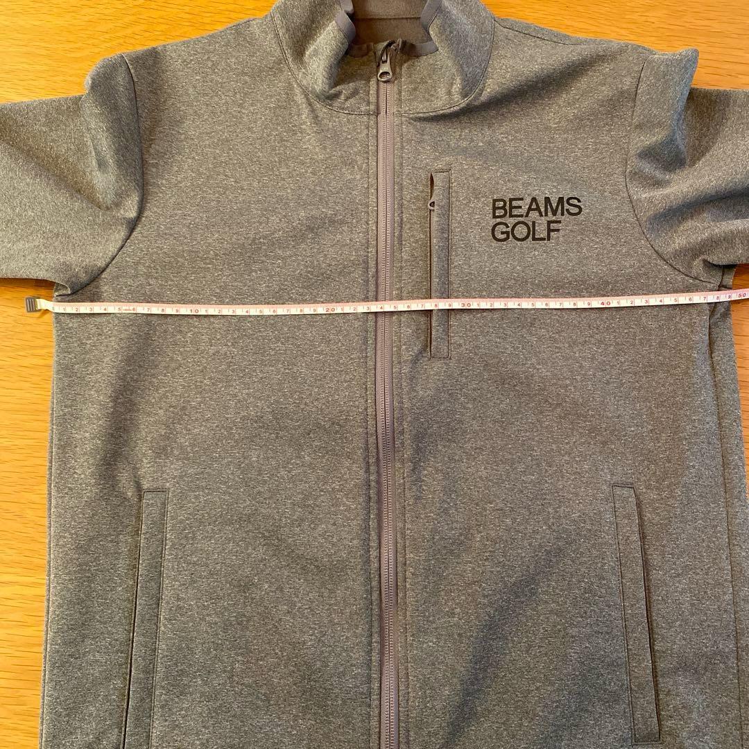 BEAMS GOLF グレー ジップ アウター ブルゾン ジャケット 裏起毛