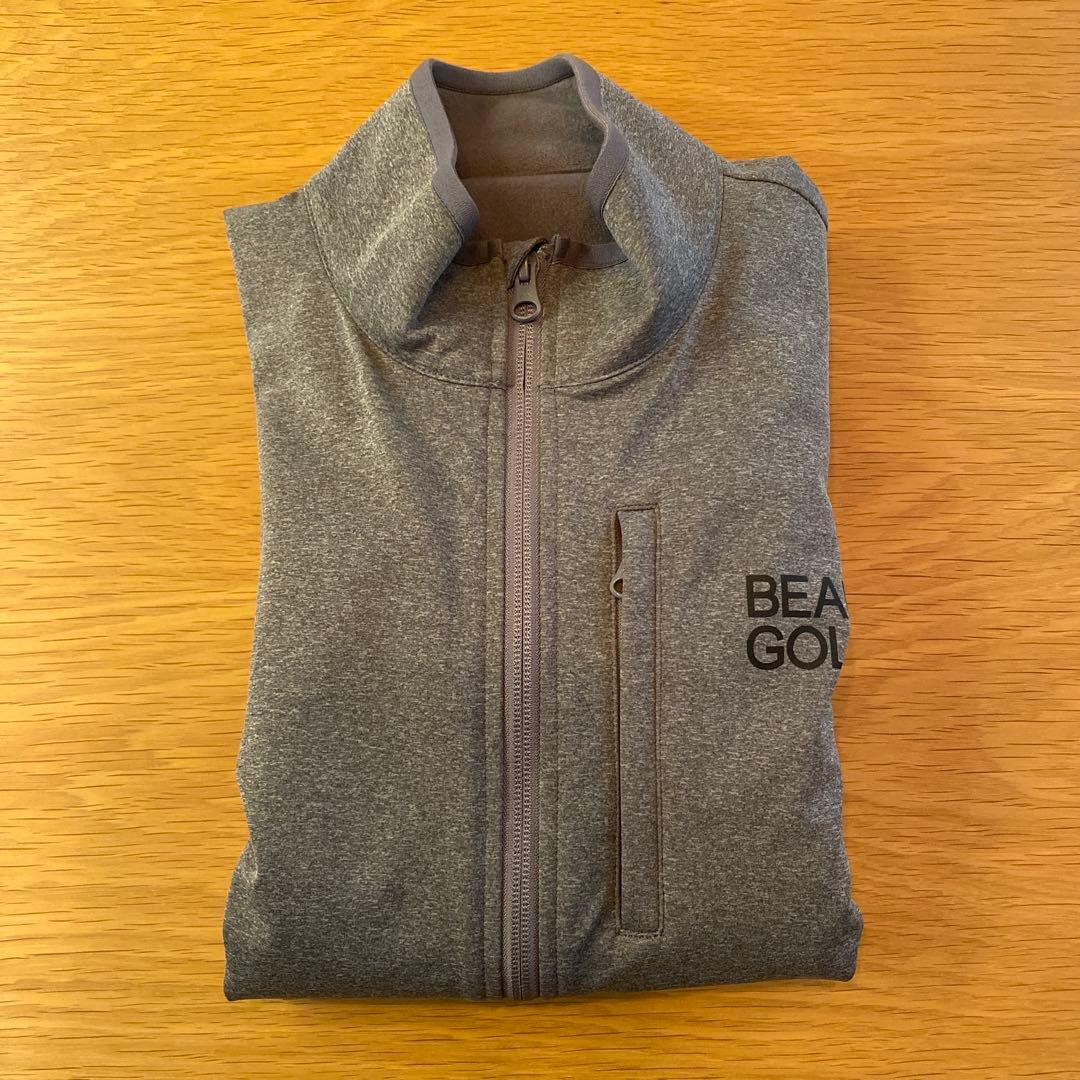 BEAMS GOLF グレー ジップ アウター ブルゾン ジャケット 裏起毛