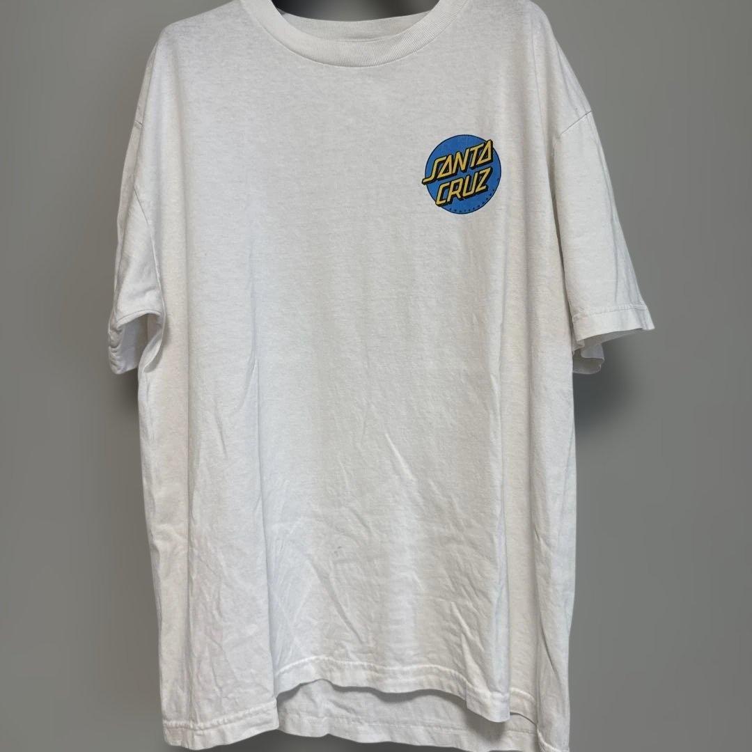 00s90sNHSサンタクルーズバックプリントTシャツスケートオールドL