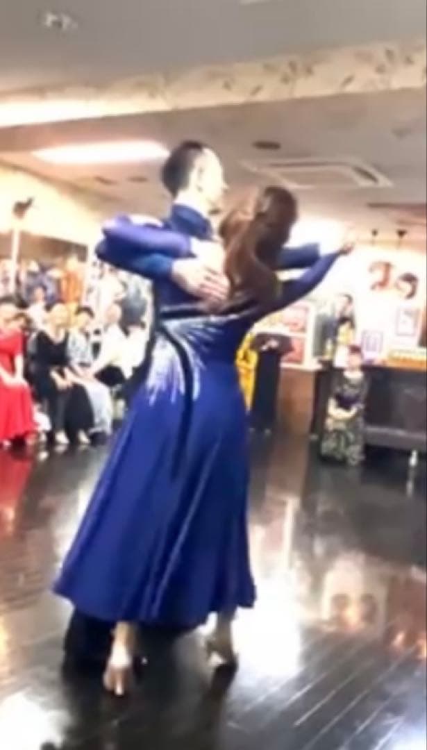 花火光社交ダンスパーティー発表会スタンダードドレス