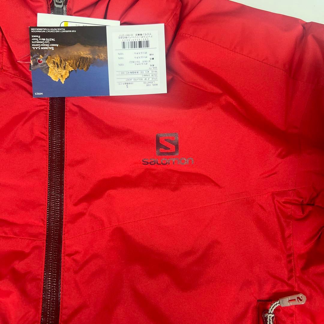 Salomon レッド ジャケット 新品タグ付き