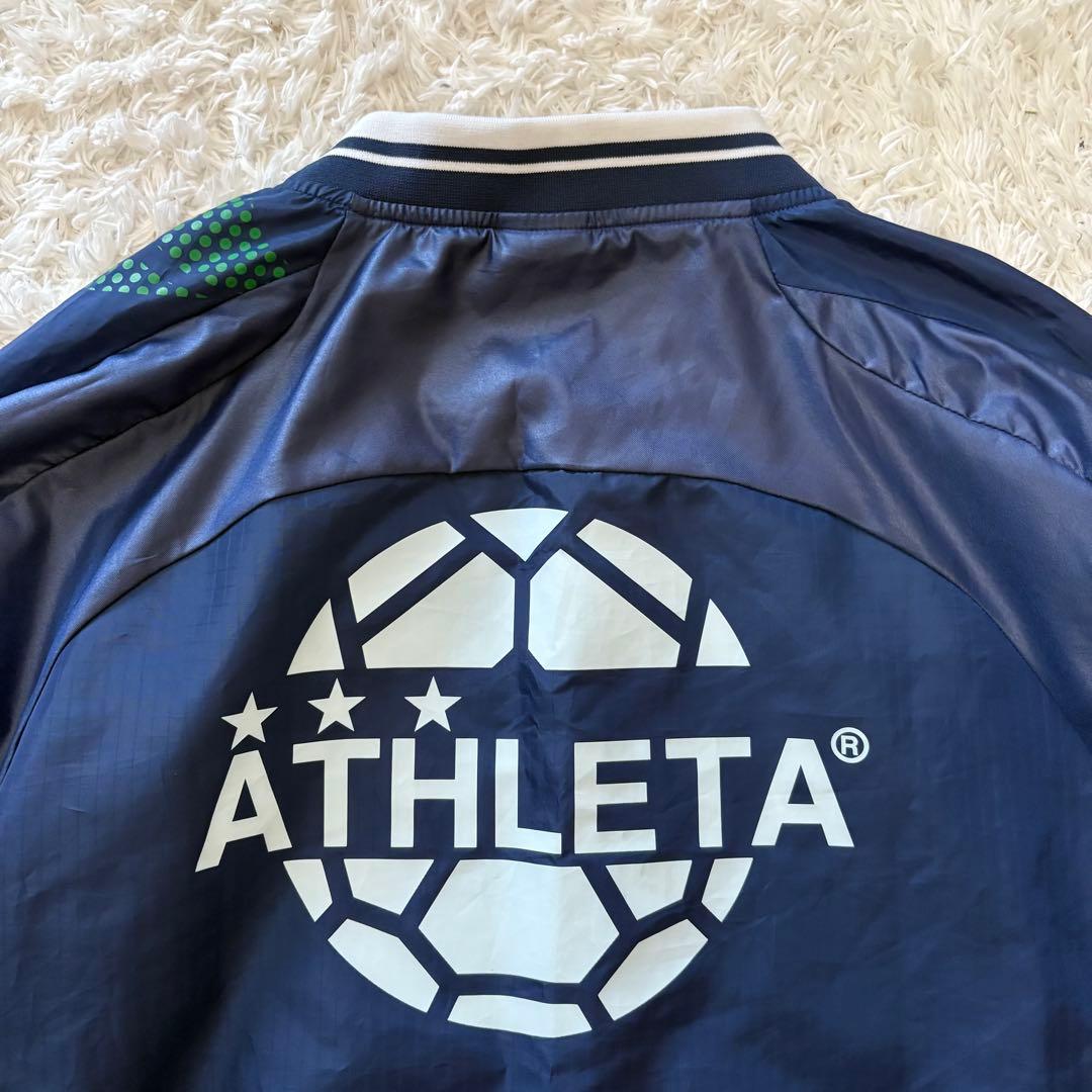 極美品　アスレタ　ピステ上下　ネイビー　サッカー　フットサル　ウェア　L