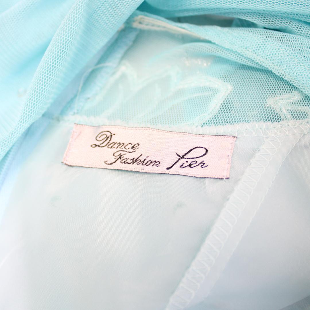 【社交ダンス衣装】スカイブルー Dance Fashion pier ワンピース