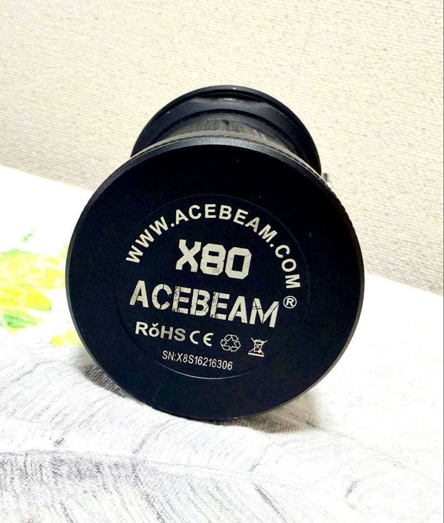 【美品】 ACEBEAM X80 LEDライト 25000ルーメン 6000K