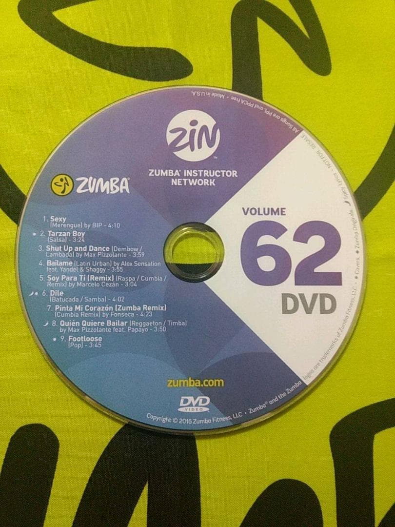 ZUMBA　ズンバ　 CD ＆ DVD 20枚セット　ZIN61 ～ ZIN70
