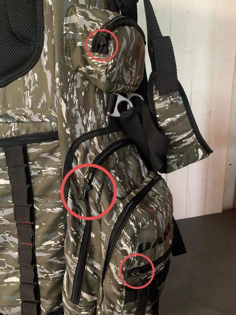 OAKLEY キャディバッグ スタンド型 迷彩柄（中古品）