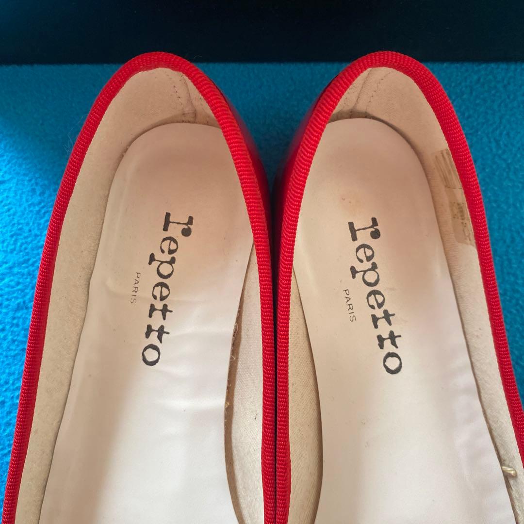 ☆再値下げ！【中古】「Repetto」サンドリオン エナメルバレエシューズ