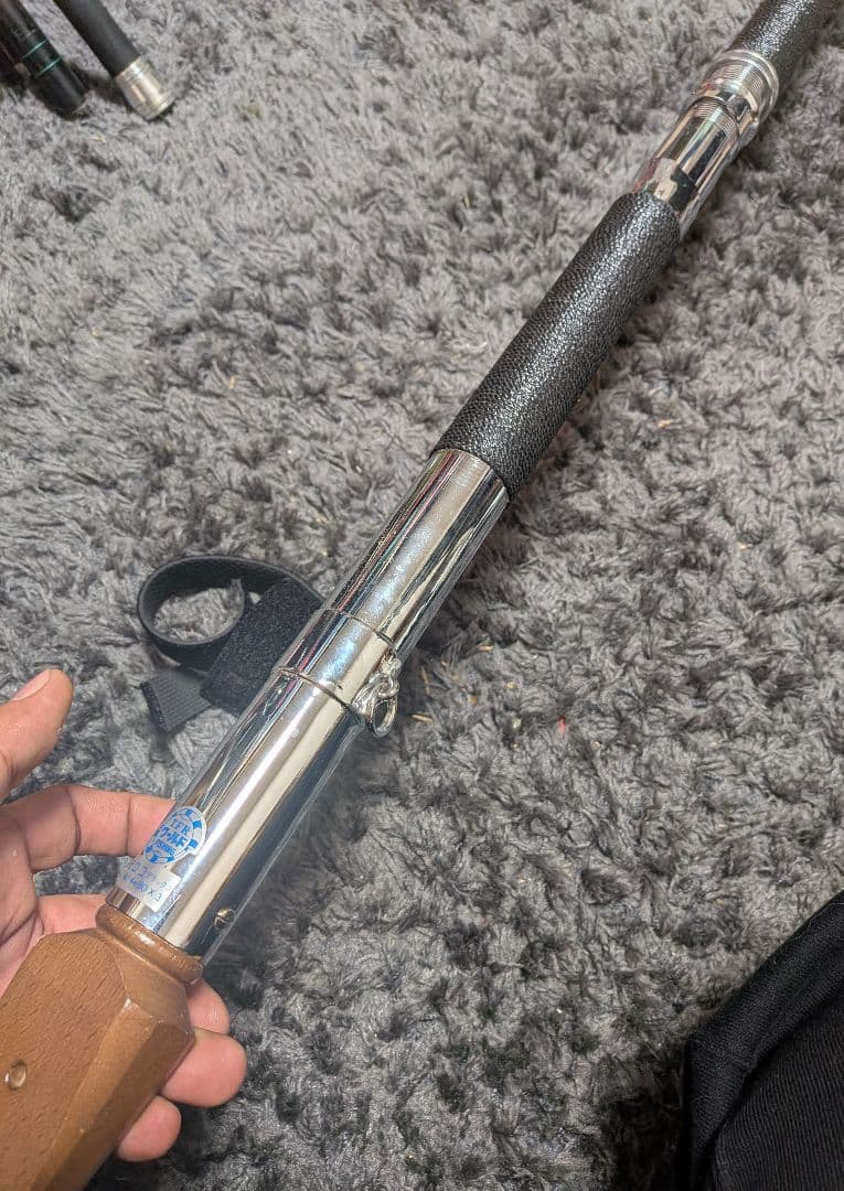ほぼ新品　モロコデラックス　3本継ぎ　クエ専用竿4.8m