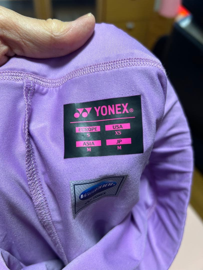 YONEX パープル Tシャツ スコート セット M