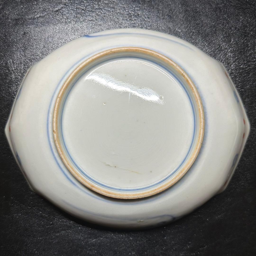 ★ 古伊万里 金彩 色絵 変形皿 5枚/食器！★管理200