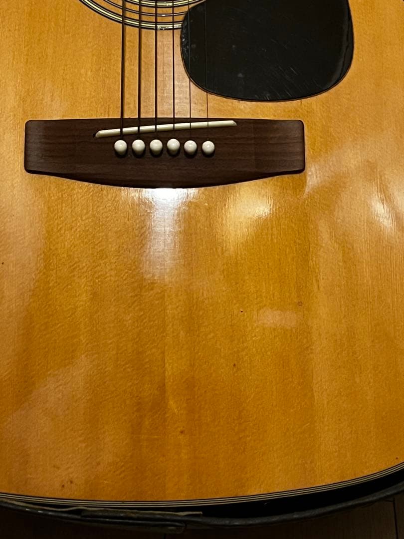 6時間セールYAMAHA FG-300J 黒ラベル　ビンテージ　ケース付き